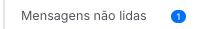 Contador de mensagens não lidas no painel de conversas